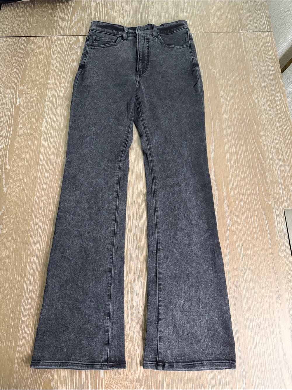 Like new express High-Rise bootcut faded Black Jeans